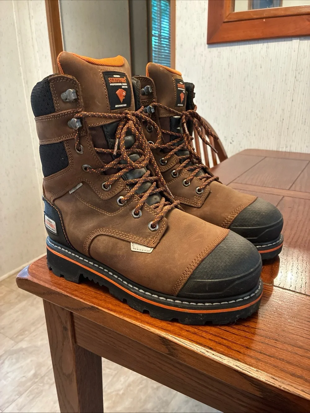 Herman Survivors Pro Series Work Boots Men’s 7.5 Shoveler Steel Toe Waterproof